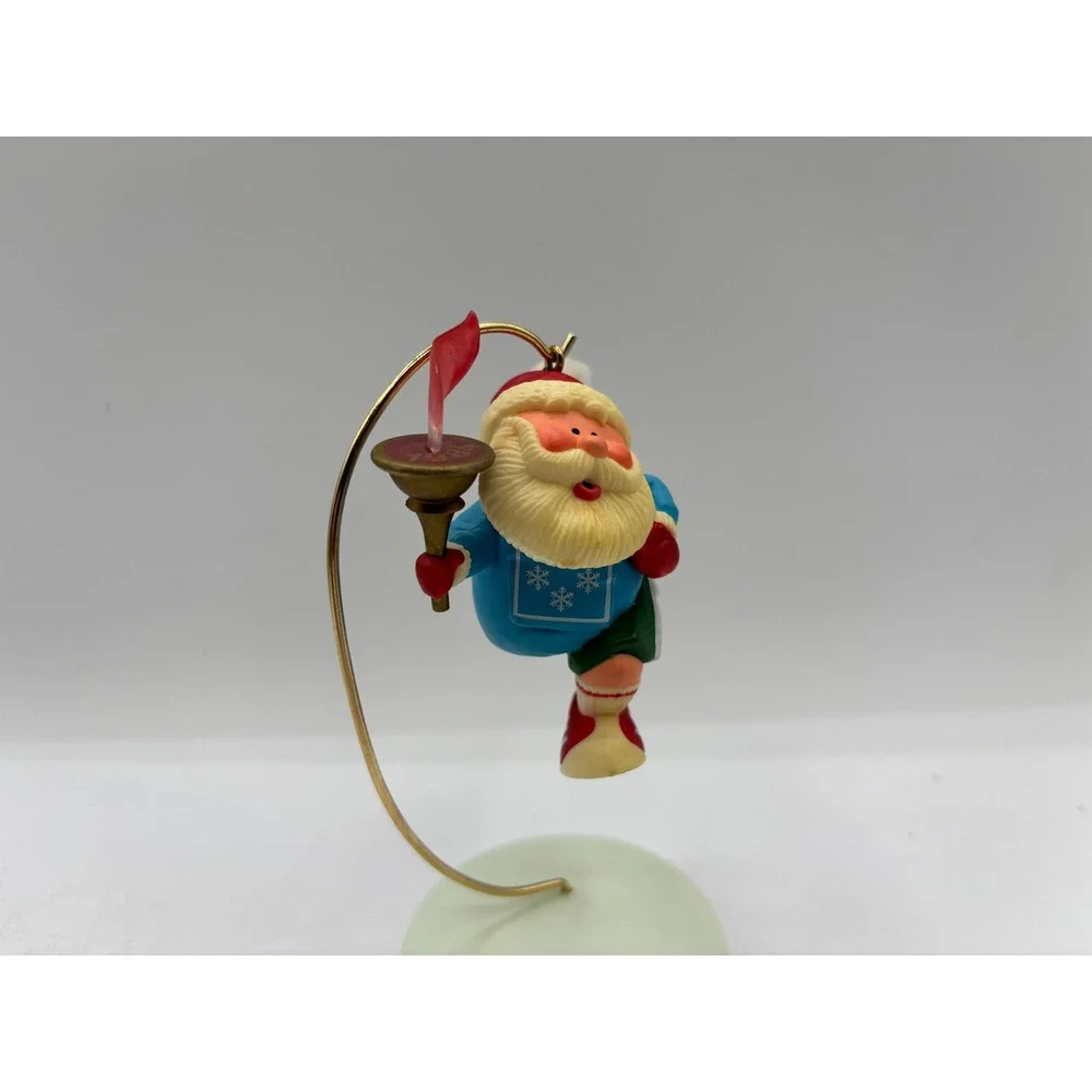 Hallmark Keepsake Dated 1984 Vintage Marathon Santa Handcrafted Ornament